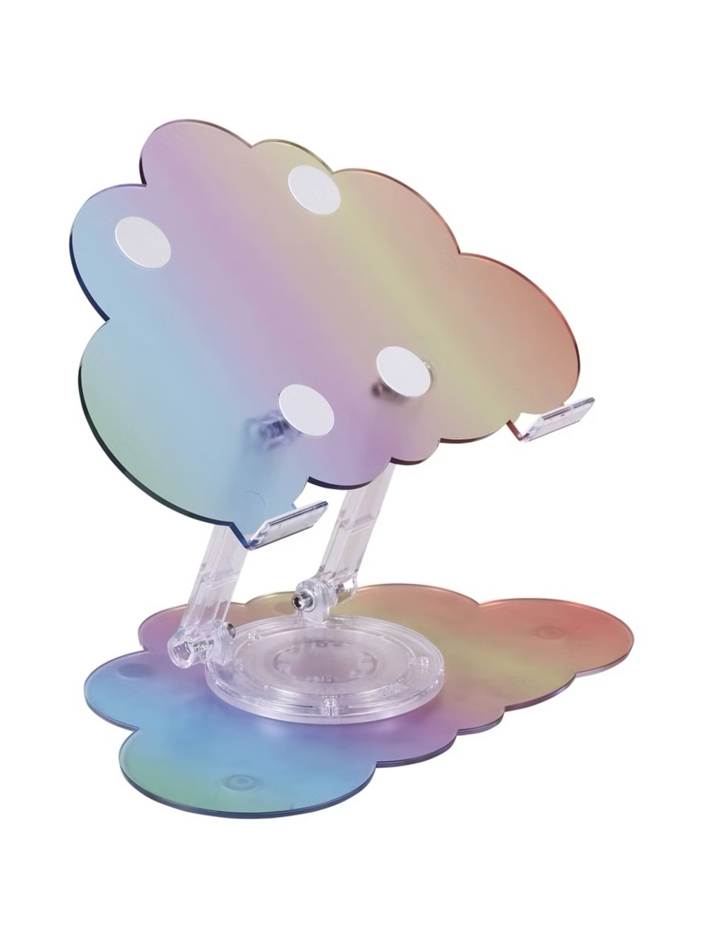 Iridescent Cloud Laptop Stand - Adjustable Rainbow Phone & Tablet Holder